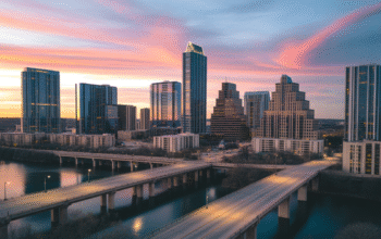Austin cityscape at sunset representing personal injury legal services