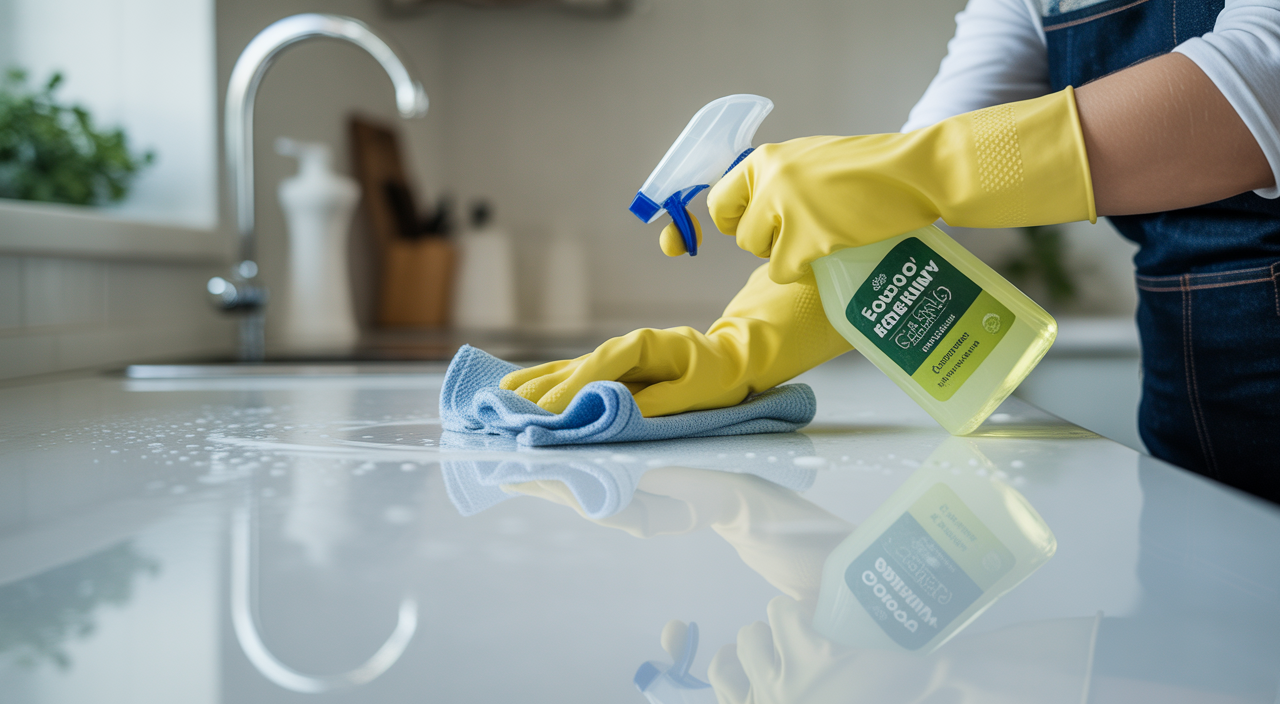 Dynamic House Cleaning Santa Cruz professional cleaner at work