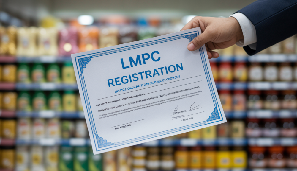 LMPC registration certificate for Indian businesses, emphasizing legal compliance for packaged commodities and fair trade practices.