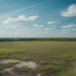 Photorealistic image of a small vacant land plot in Florida representing affordable land for sale under $5000